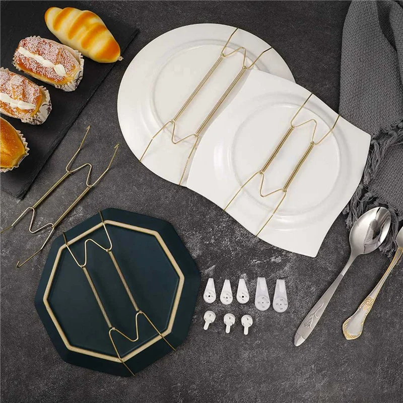 ABWR-3X cintres de plaque pour le mur 6 8 10 12 pouces, cintres de plaque murale cintres de plaque décoratifs supports de plaque murale invisibles