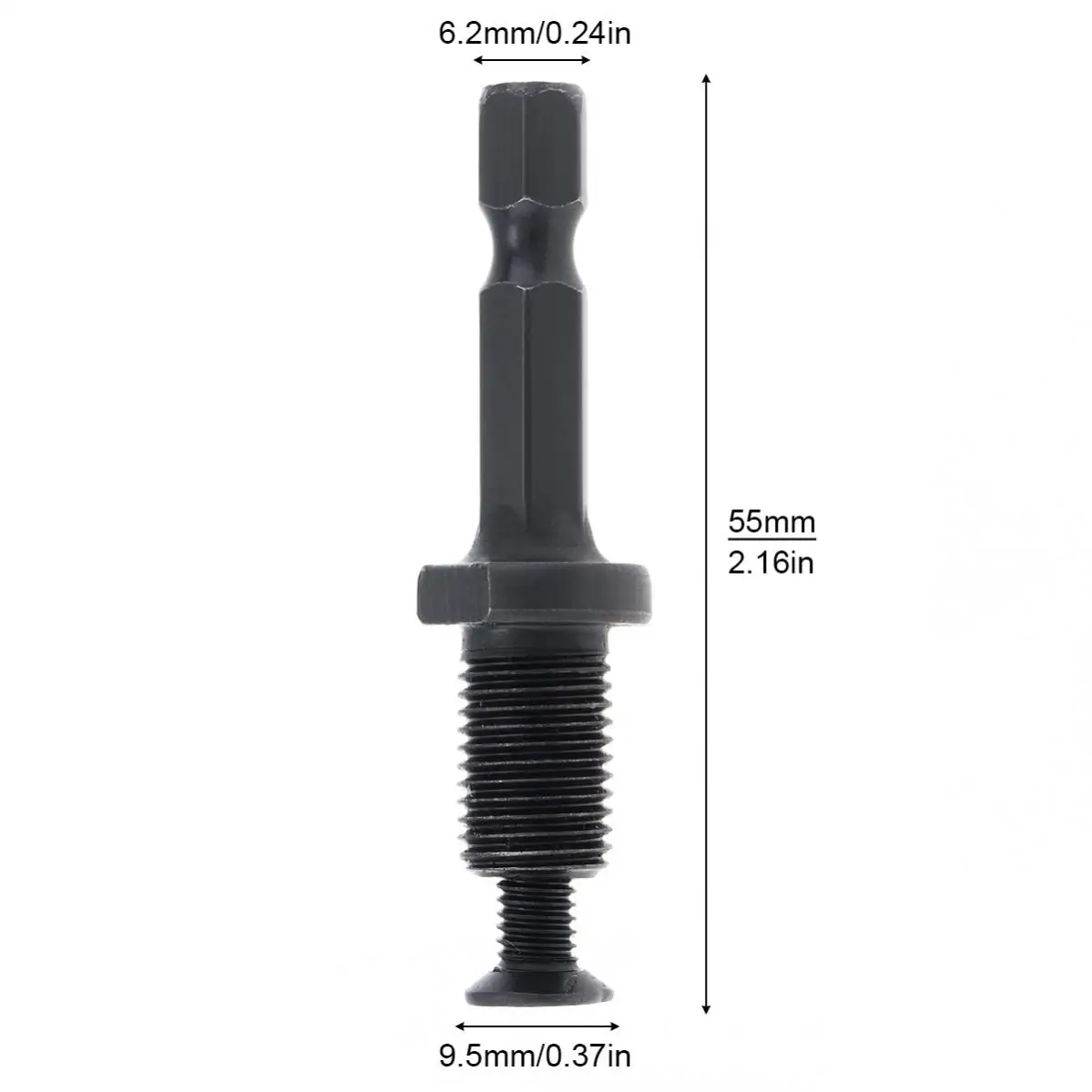 Adaptateur de mandrin à tige hexagonale mâle, filetage avec vis pour marteau électrique, pièces d'adaptation, changement de vitesse de mèche, 3/8 