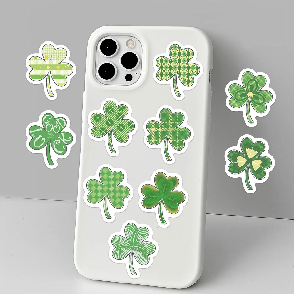 500 ピース/ロールクローバーシールステッカー聖パトリックの日ロールデカール DIY 荷物電話ギタースケートボード防水ステッカー子供のおもちゃ