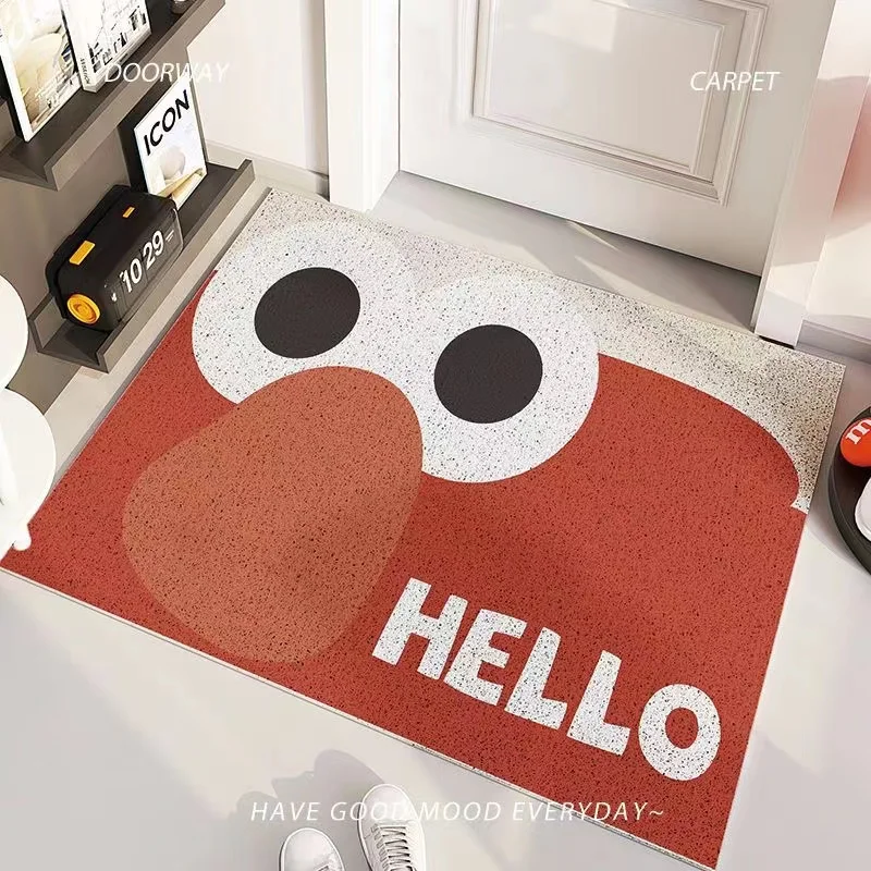 Cartoon Welcome Door Mat Home Porch Bedroom Room Non Slip Foot Rug Entry Door Rubbing Carpet Home Decoration Porch PVC Doormats