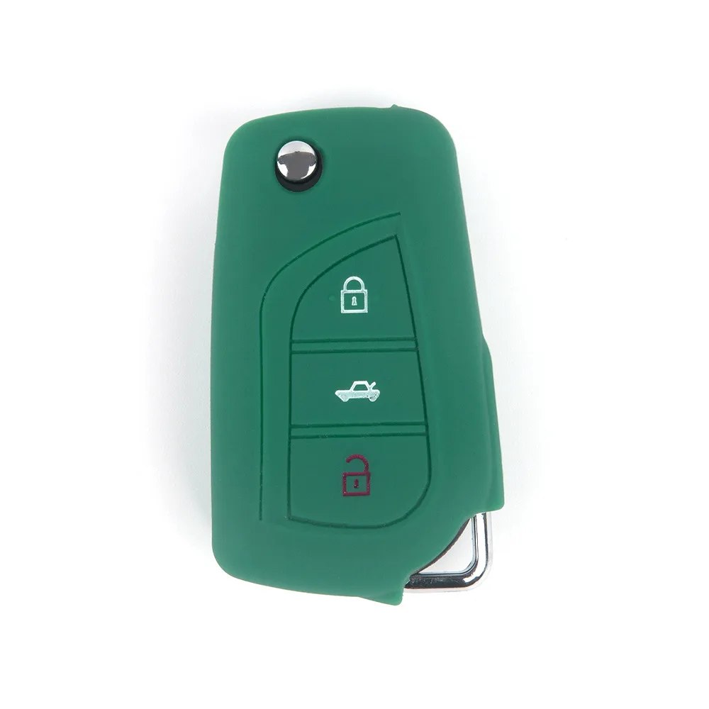 

Suitable for Toyota Corolla Camry Highlander Asia Dragon Thunder Ling Yize silicone key cover soft rubber key bag