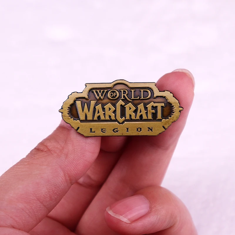 World of Warcrafts Legion Enamel Pin Game Badge Retro Brooch Jewelry Backpack Decorate