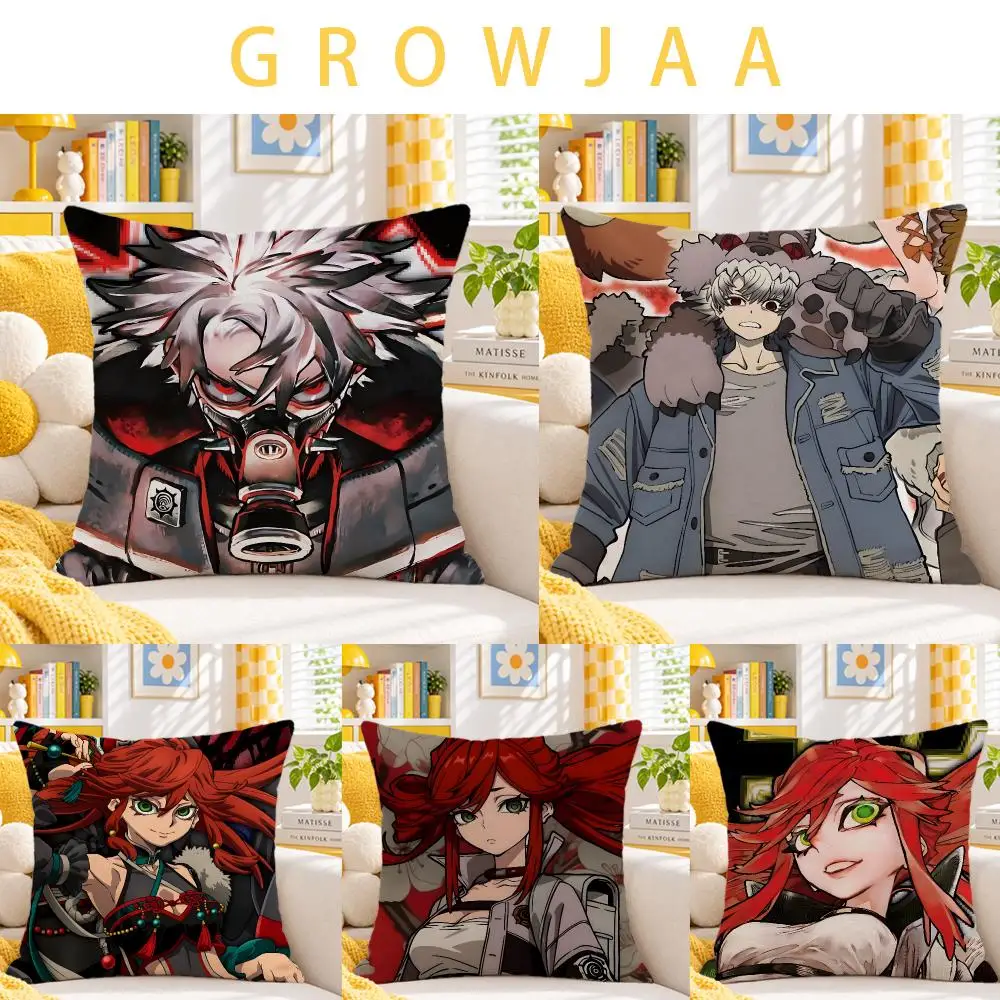 manga GACHIAKUTA Cushion Cover Throw Pillow Short Plush Fresh Bright Cushion for Bedroom Sofa Ornament Present Gift