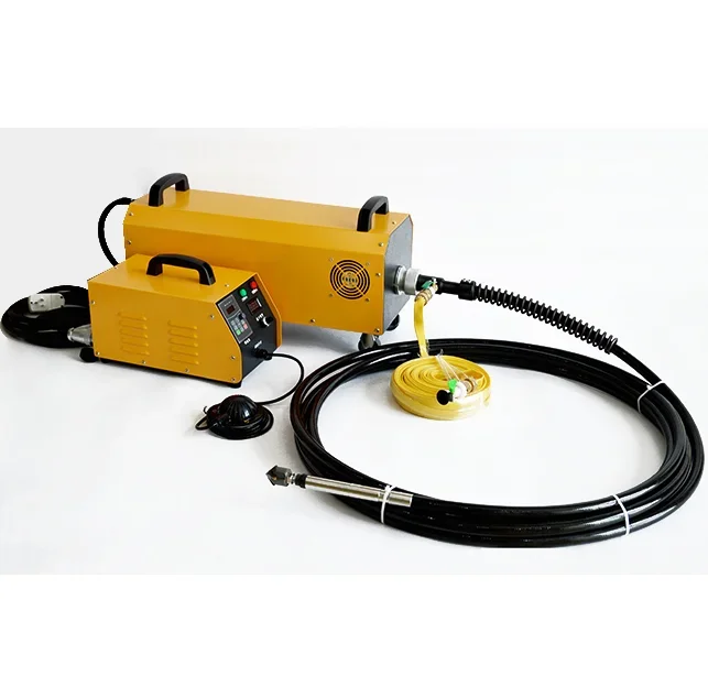 

Drill attachment pipe cleaning machine