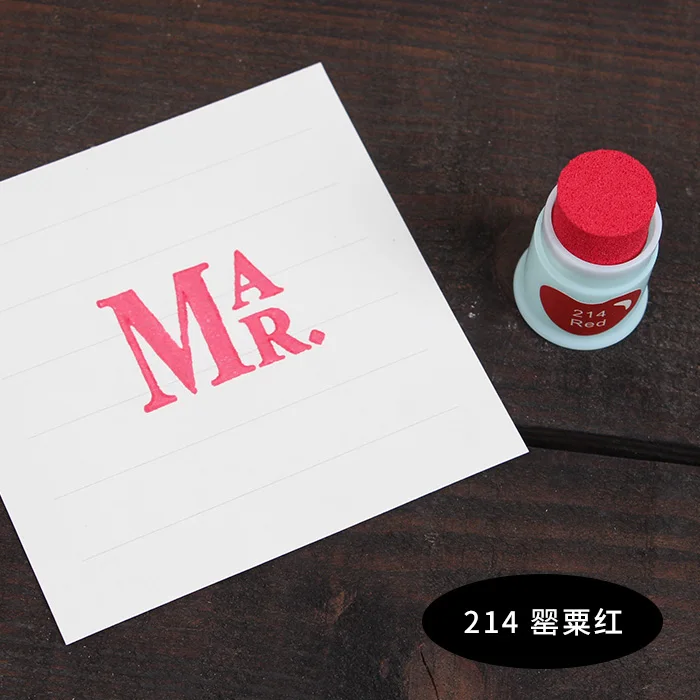 Stamp Ink Pad finger daubers, Card Making - Safe Non-Toxic Ink Pads for Stamping Paper Fabric, tintas para sellos de scrapbook