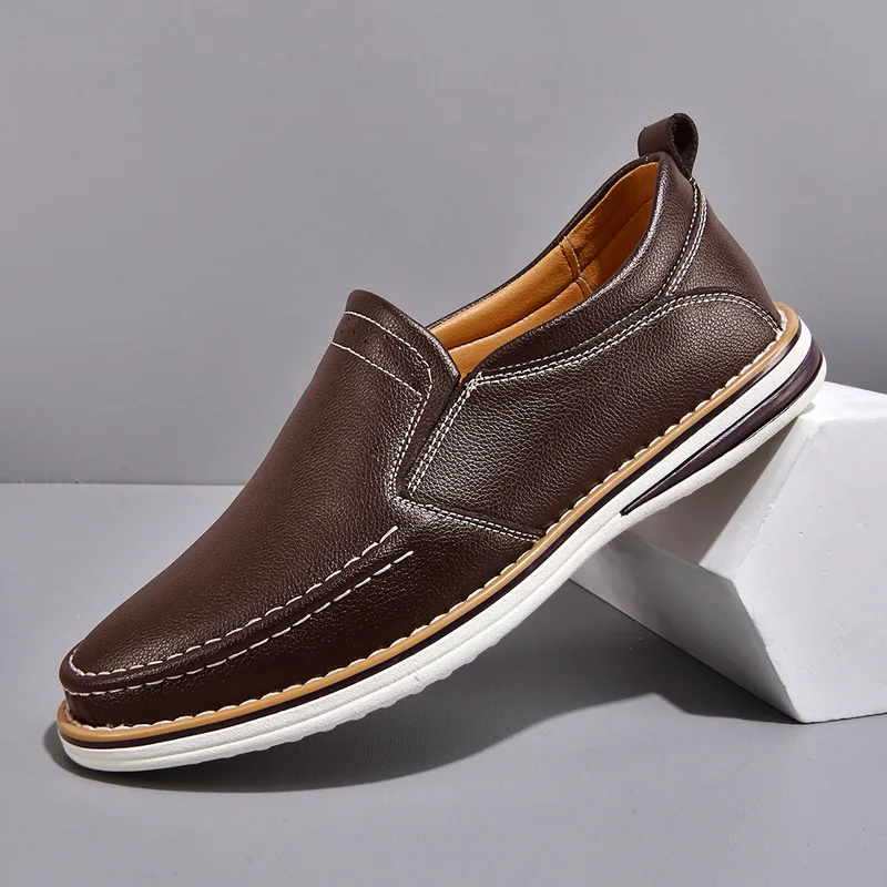Men's driving shoes, new autumn model, breathable slip-on loafers