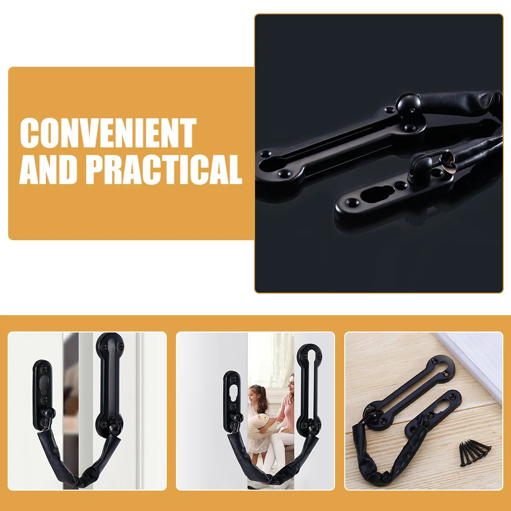 Stainless Steel Latch Durable Security Hotel Home Office Use Thick Easy Install Front Safety Window Indoor Securitylatch Chain
