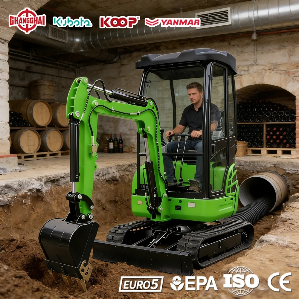 

Мини-экскаватор 1.0 тонны, многофункциональный, для строительства, 1.7 тонны, двигатель Kubota, 1.8 тонны, европейский стандарт EPA Euro 5 CE, быстрая доставка