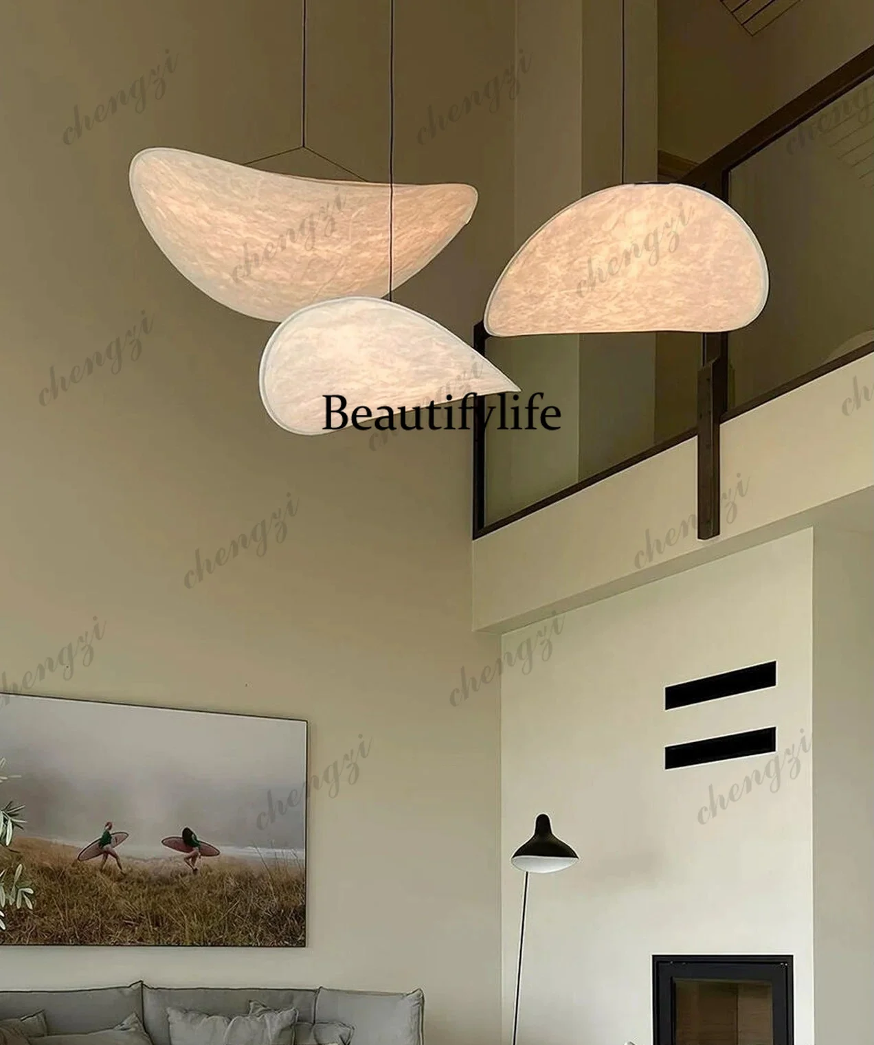 Light French, wabi-sabi dining room bedroom model house island counter bar, dining table lamp