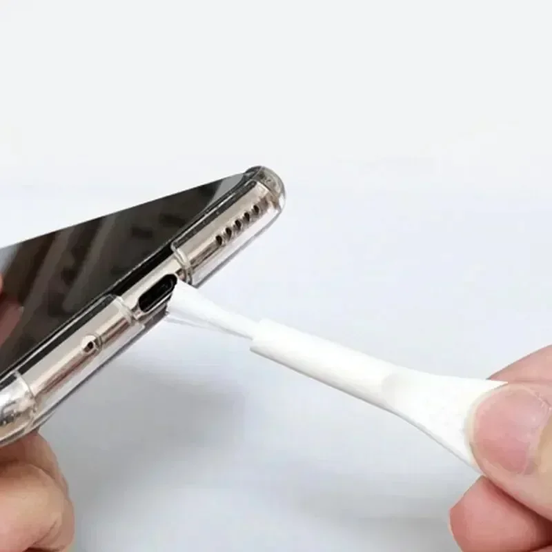 Zestaw do czyszczenia wtyczki przeciwpyłowej telefonu komórkowego Szczotka do czyszczenia drobnego pyłu telefonu komórkowego do wszystkich zestawów słuchawkowych do smartfonów z portem typu C lub iOS — zdjęcie 4