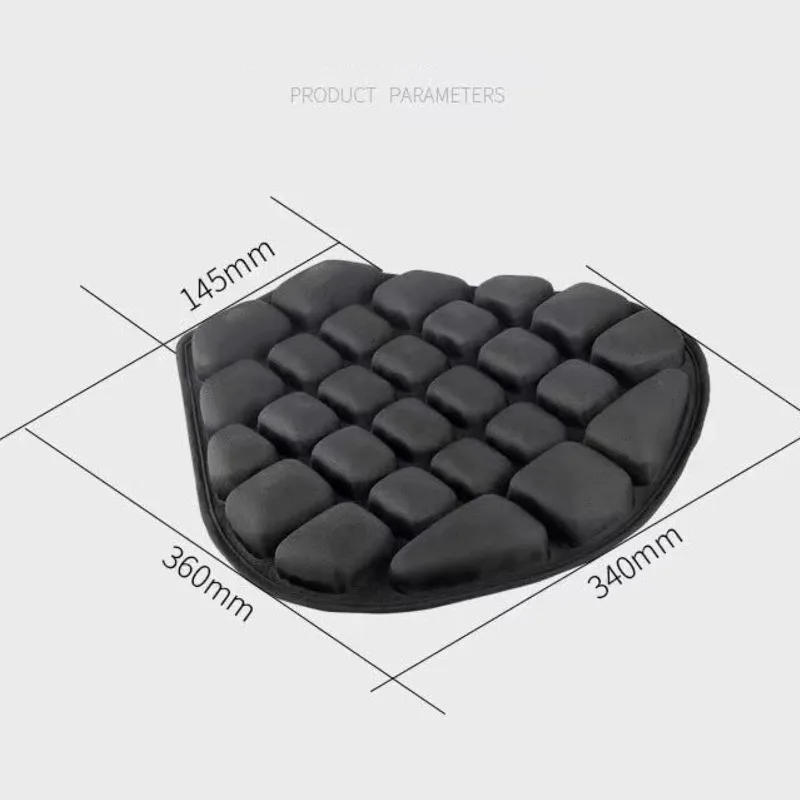 EVA Foam Motorcycle Breathable Seat PadSoft Universal Seat 3D Honeycomb Structure Seats Cushion,Compact and Easy To Install