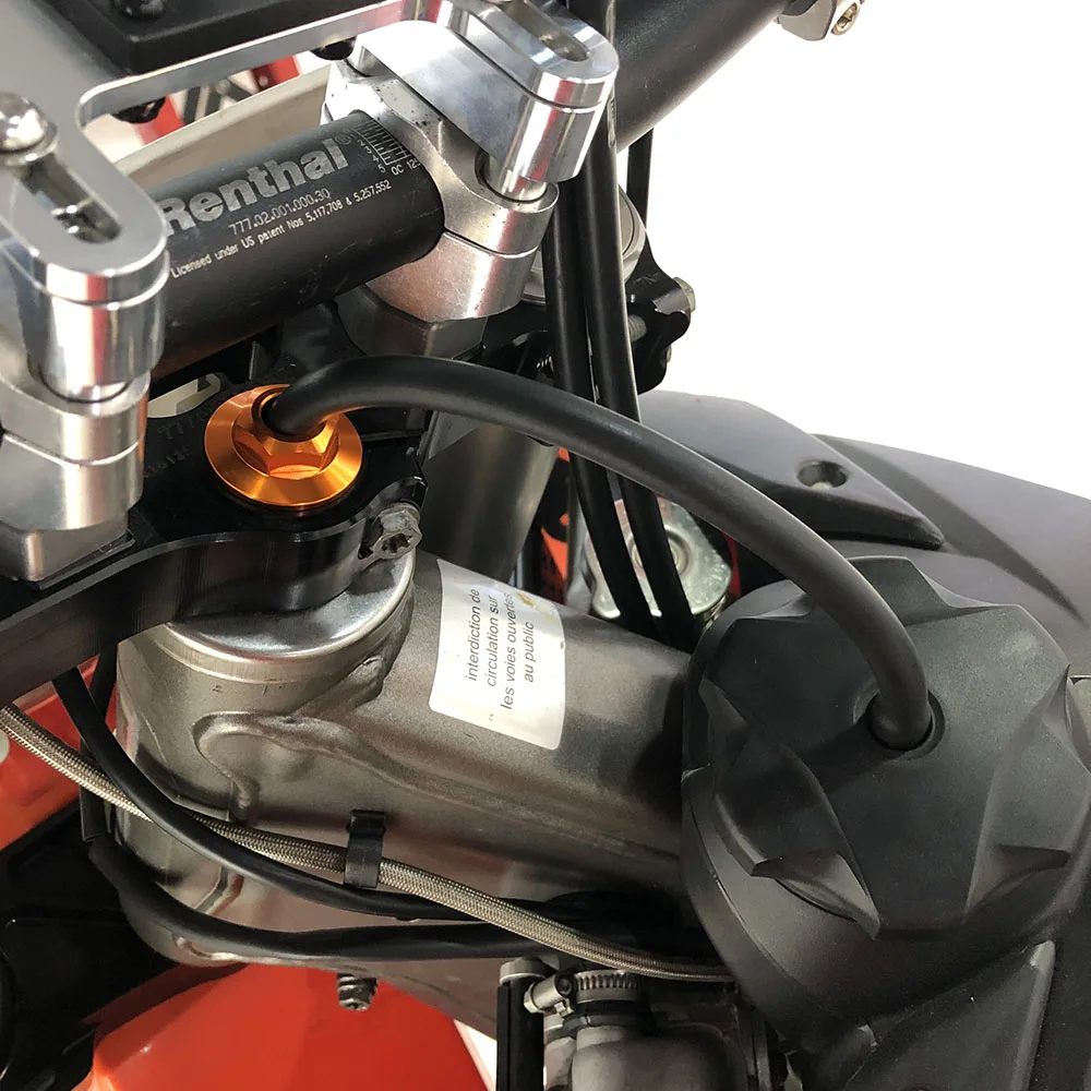 NICECNC ل KTM EXC 300 توجيه الجذعية الجوز المسمار ل KTM EXC-F 350 SX 125 SXF 450 XCW TPI ستة أيام 2003-2022 690 إندورو R SMC R