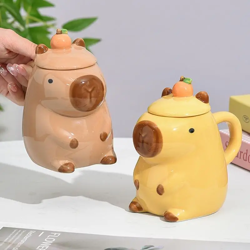 Novelty Capybara Mugs Cute 3D Non-Slip Animals Mug Capybara Mug Creative Coffee Cups Tea Cups For Coffee Milk Or Tea Birthday