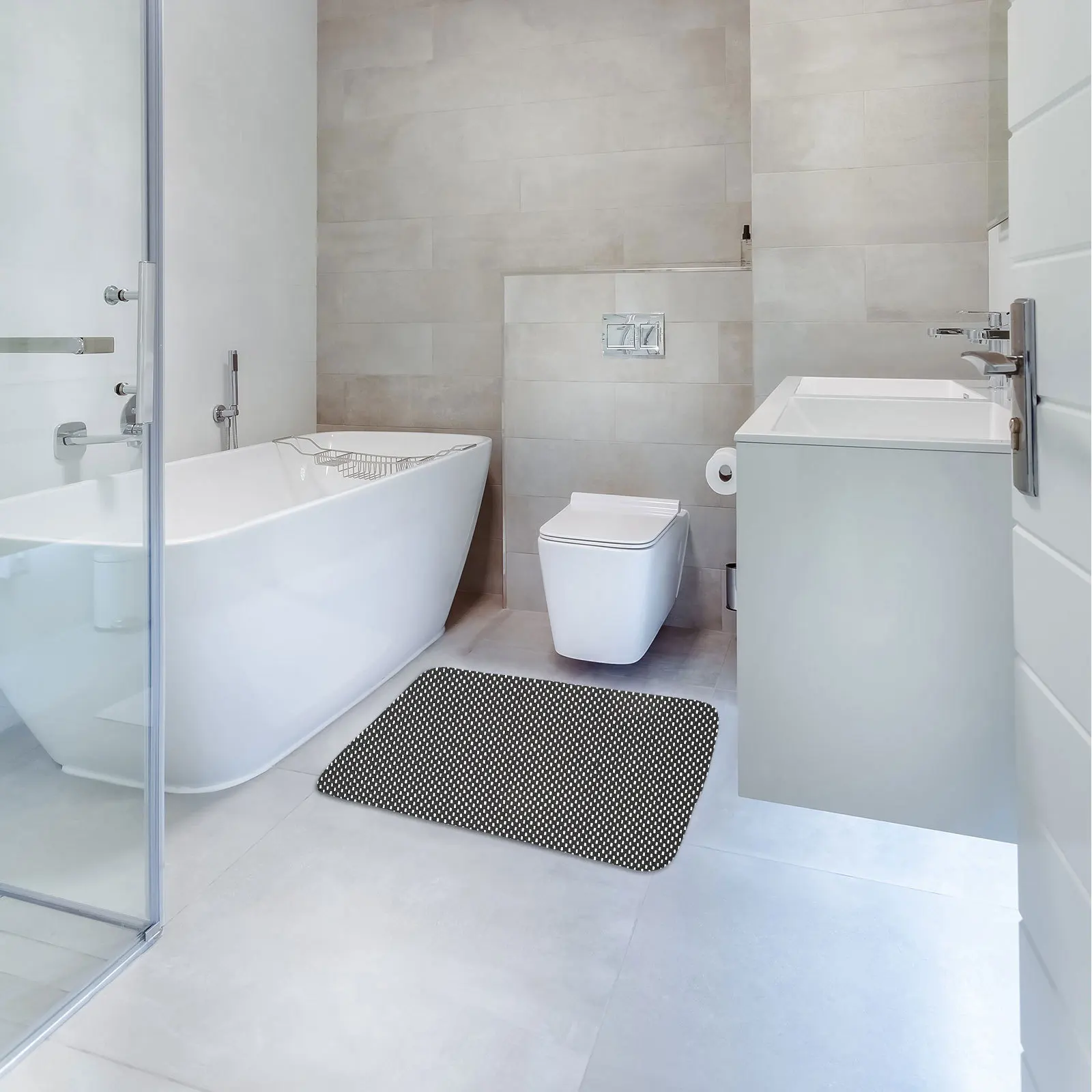 1 قطعة حصيرة باب مضادة للانزلاق وسادة أرضية شديدة التحمل ملمس أملس سطح غير قابل للانزلاق مثالي لمدخل الحمام والمطبخ