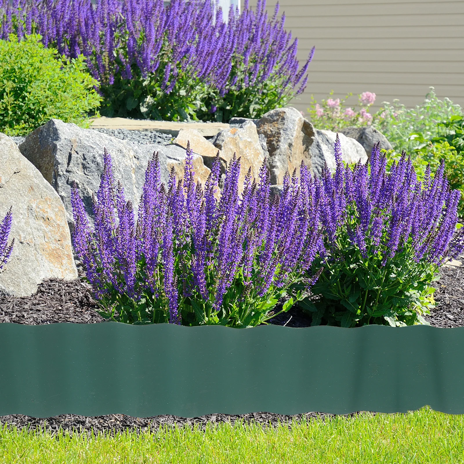 

Plastic Waterproof Light Portable Garden Guardrail Landscape Fence Yard Edging Border Decorative Outdoor Fence Gardening