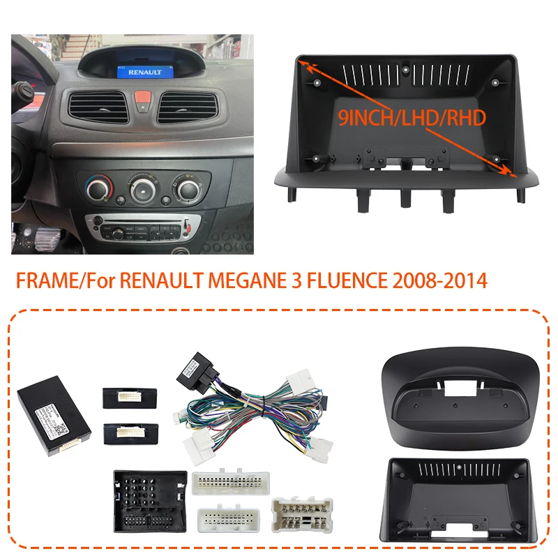 QSZN Canbus Box Hiworld LNF1 For RENAULT DUSTER MEGANE 3/FLUENCE Wiring Harness Power Cable Android Car radio Multimedia