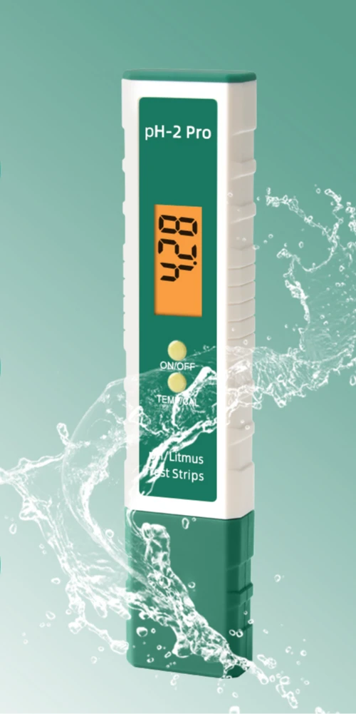 portable ph meter ph-2 pro together litmus  tester function with ATC digital LCD display for drinking water