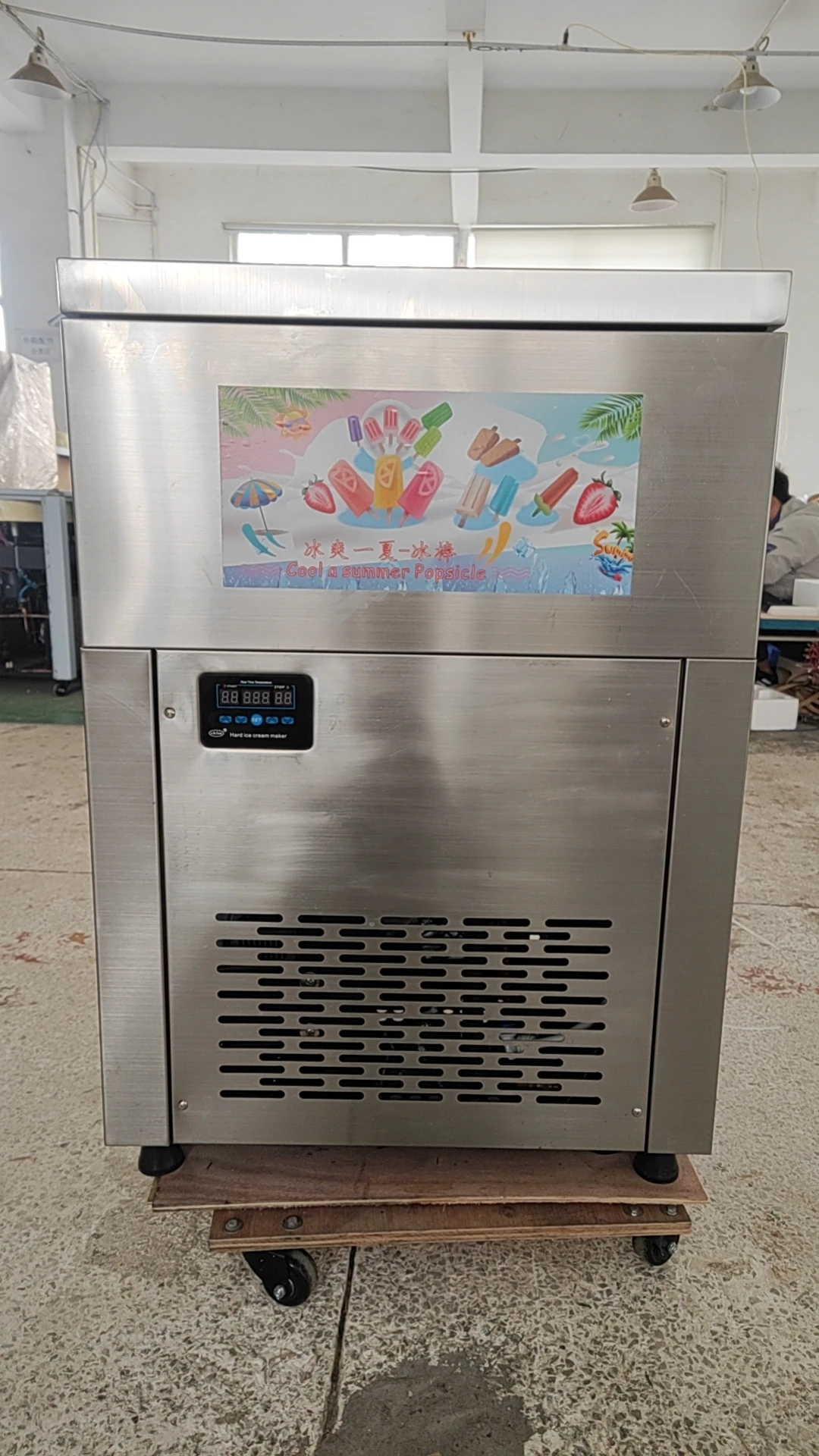 Commercial 3 Mold Stainless Steel Fruit Milk Automatic Ice Cream Popsicle Making Machine Ice Lolly Maker High Efficiency