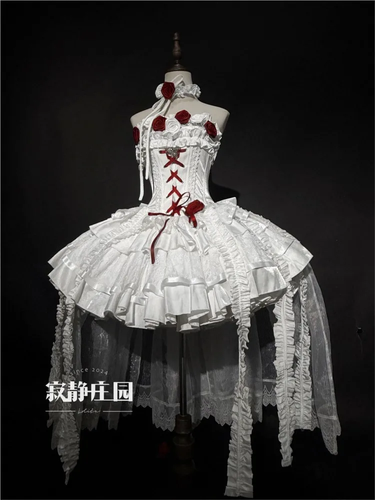 Dark Gothic fishbone niche design dress