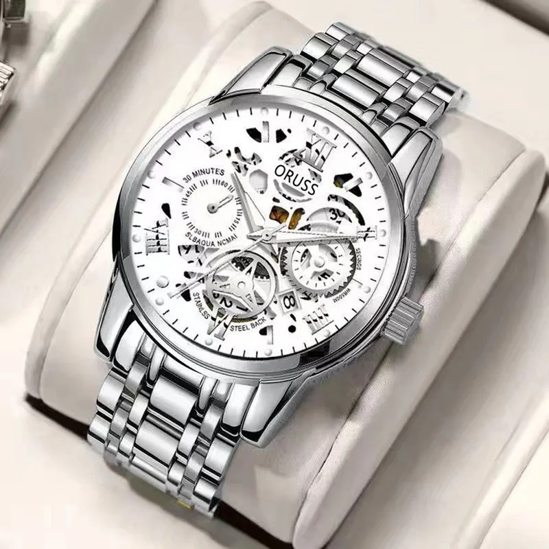 Men's Quartz Watch High End Male Business Wristwatch Stylish Durable Student Movement Watch Perfect For Daily Wear Boy Gifts
