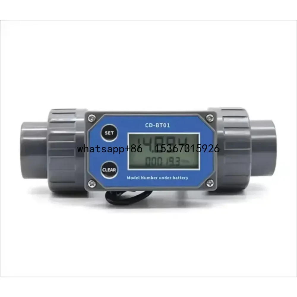 liquid diezel water gasoline methanol Pipeline electronic digital flow meter DN15 Dn25 turbine flowmeter