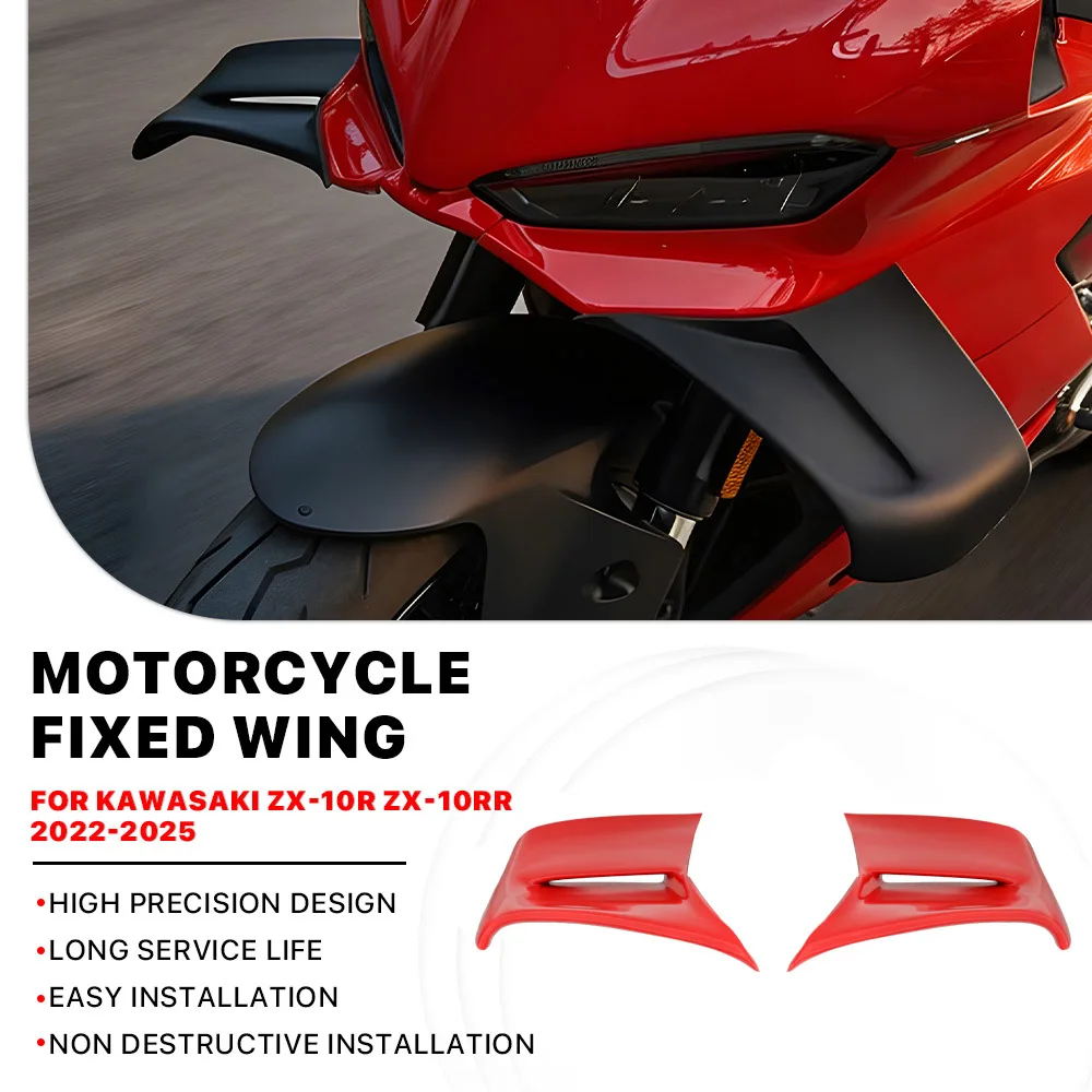 NEW For DUCATI PANIGALE V2 V2S V2R SP 2025-2026 Motorcycle Front Fairing fixed wing Side red Winglets Spoiler Vehicle mold match