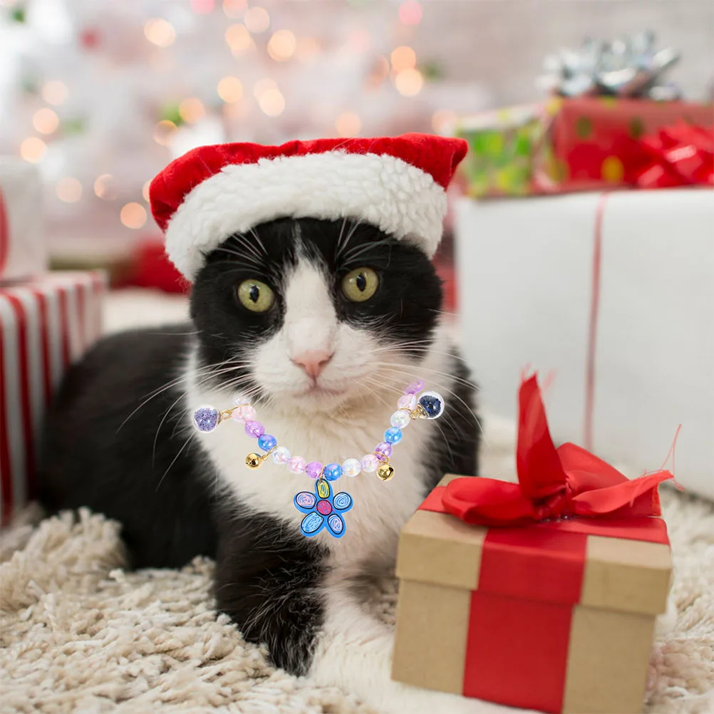 

Adorable Pet Collar for Dogs Cats Decorative Kitten Puppy Accessory Stylish Safe Plastic Iron Necklace Adjustable