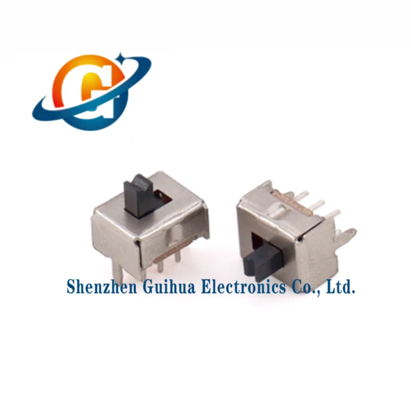 20pcs toggle switch SS22D07VG3/4/5/6MM handle high double row vertical 2nd gear 6-pin small sliding power switch