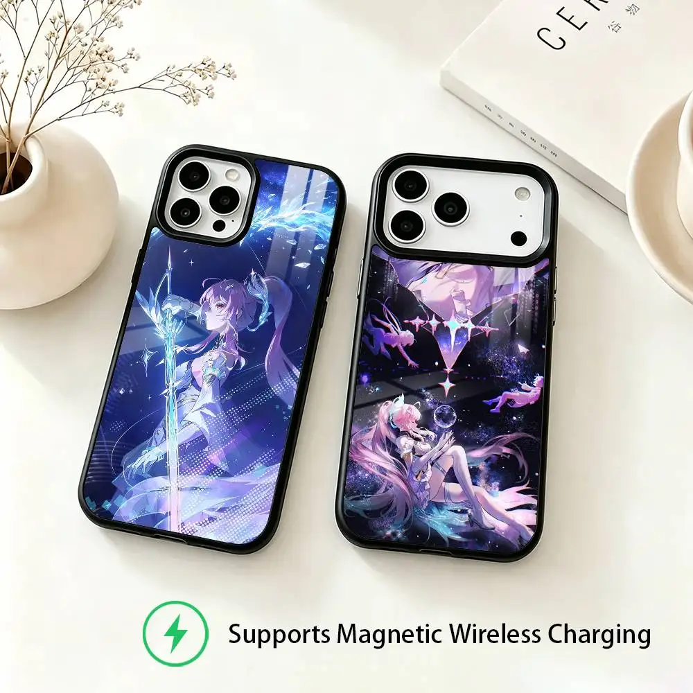 Game Wuthering Waves WuWa Aemeath Phone Case For iPhone18,17,16,15,14,13,12,11 Plus,Pro Allows magnetic wireless charging