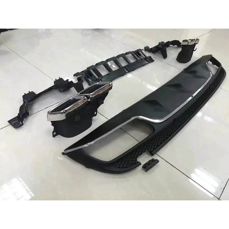 

Top quality 15-18 Car Bumper for C Class W205 Reftted for C63 Style Body Kit Front Rear Exhaust Pipe