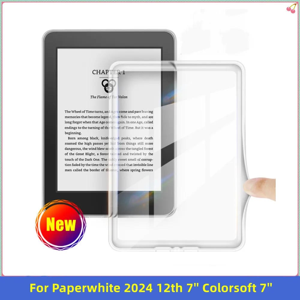 

Clear Case for Kindle Paperwhite Signature Edition 12th Generation Colorsoft 7'' 2024 Protective Shell Cover Acrylic Back Cases
