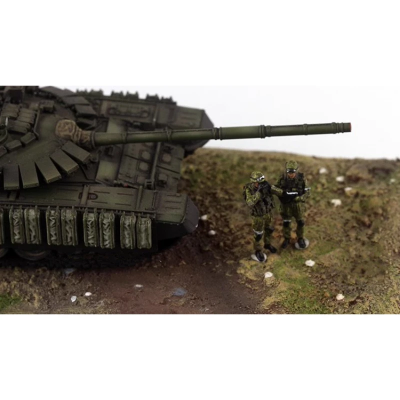 1:72 スケールモデル 2 個ロシア戦場観察指揮グループ兵士アクションフィギュアおもちゃ DIY シーンアクセサリー人形ギフト