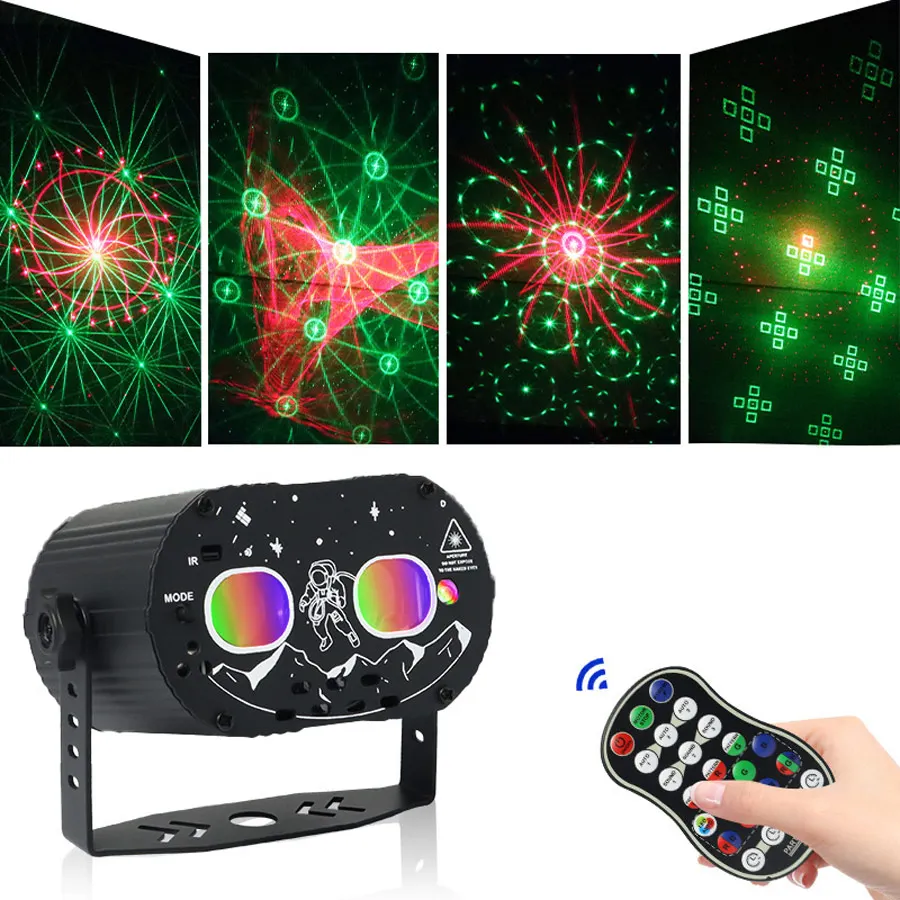 أورورا حلم الليزر DJ ديسكو ضوء حفلة أنماط LED العارض بار الرقص عيد الميلاد عيد الميلاد الديكور تأثير المرحلة مصباح R20