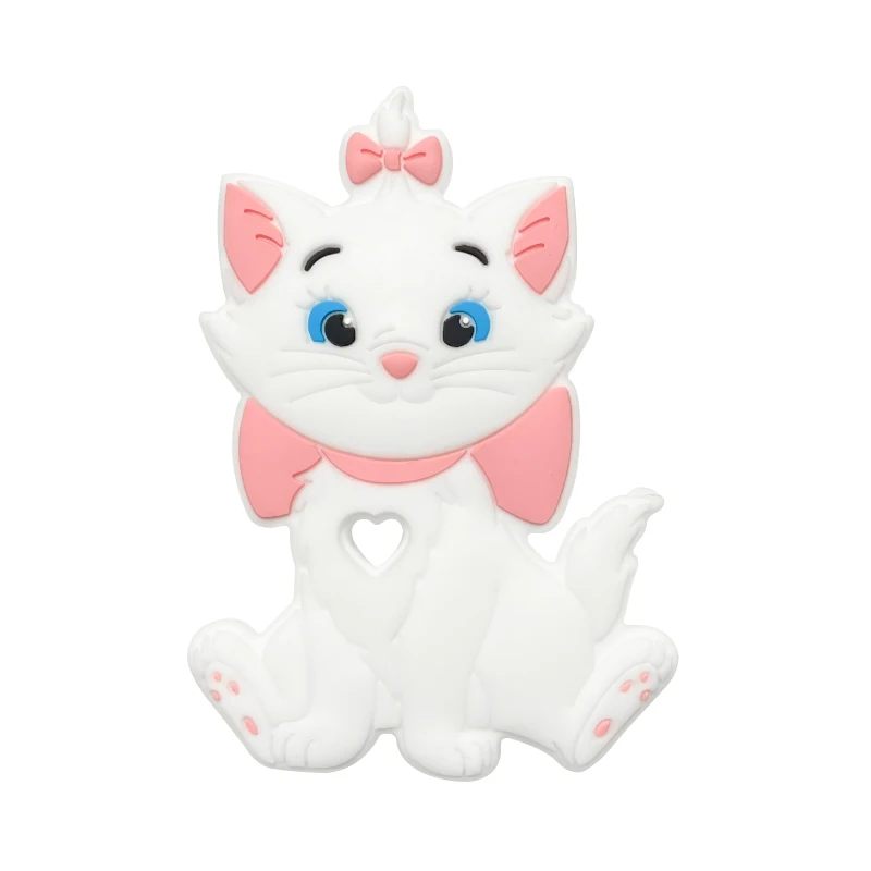 1pcs Disney Silicone Baby Teething Food Grade Cartoon Silicone For Necklaces Baby Teether Toy Nursing Gifts