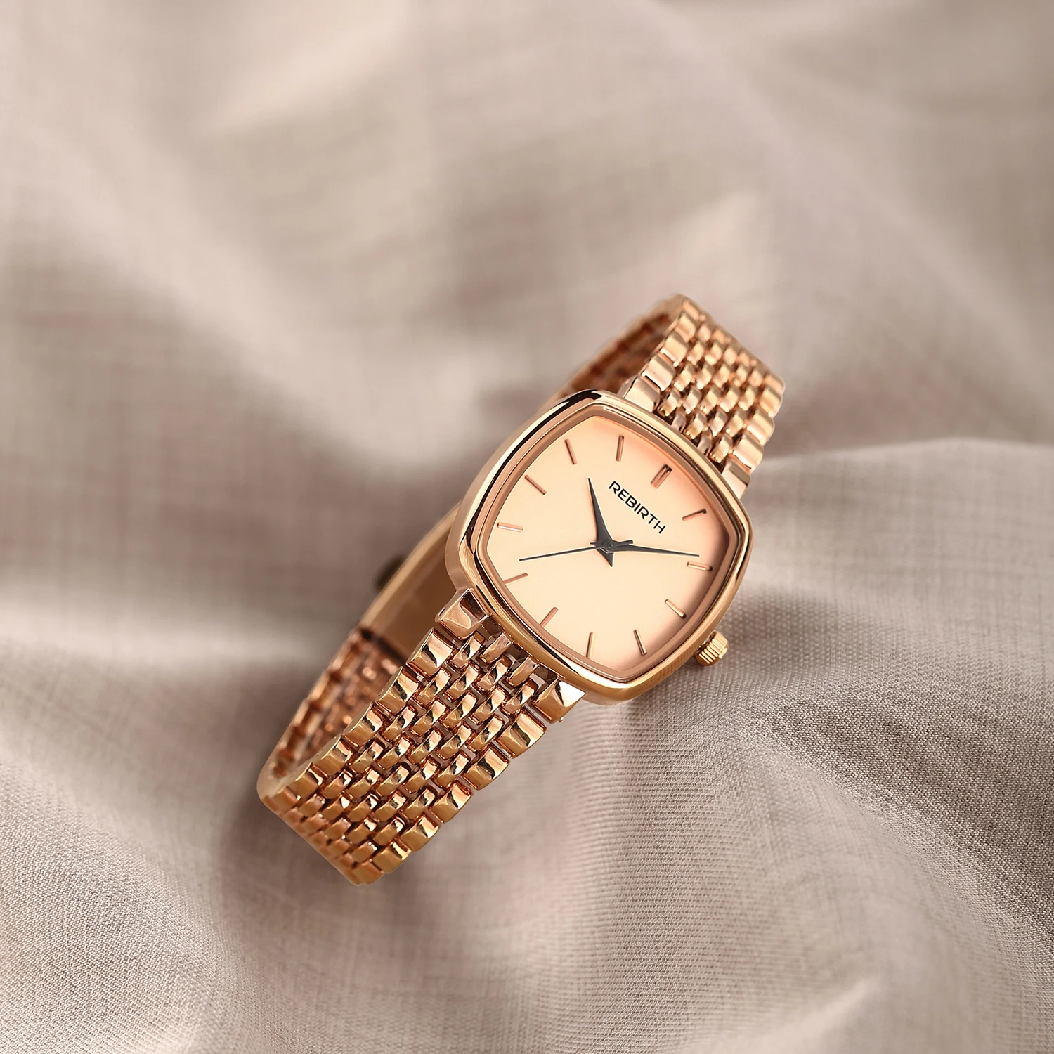 ساعة كوارتز أنيقة وبسيطة للأعمال للنساء، مناسبة للارتداء اليومي