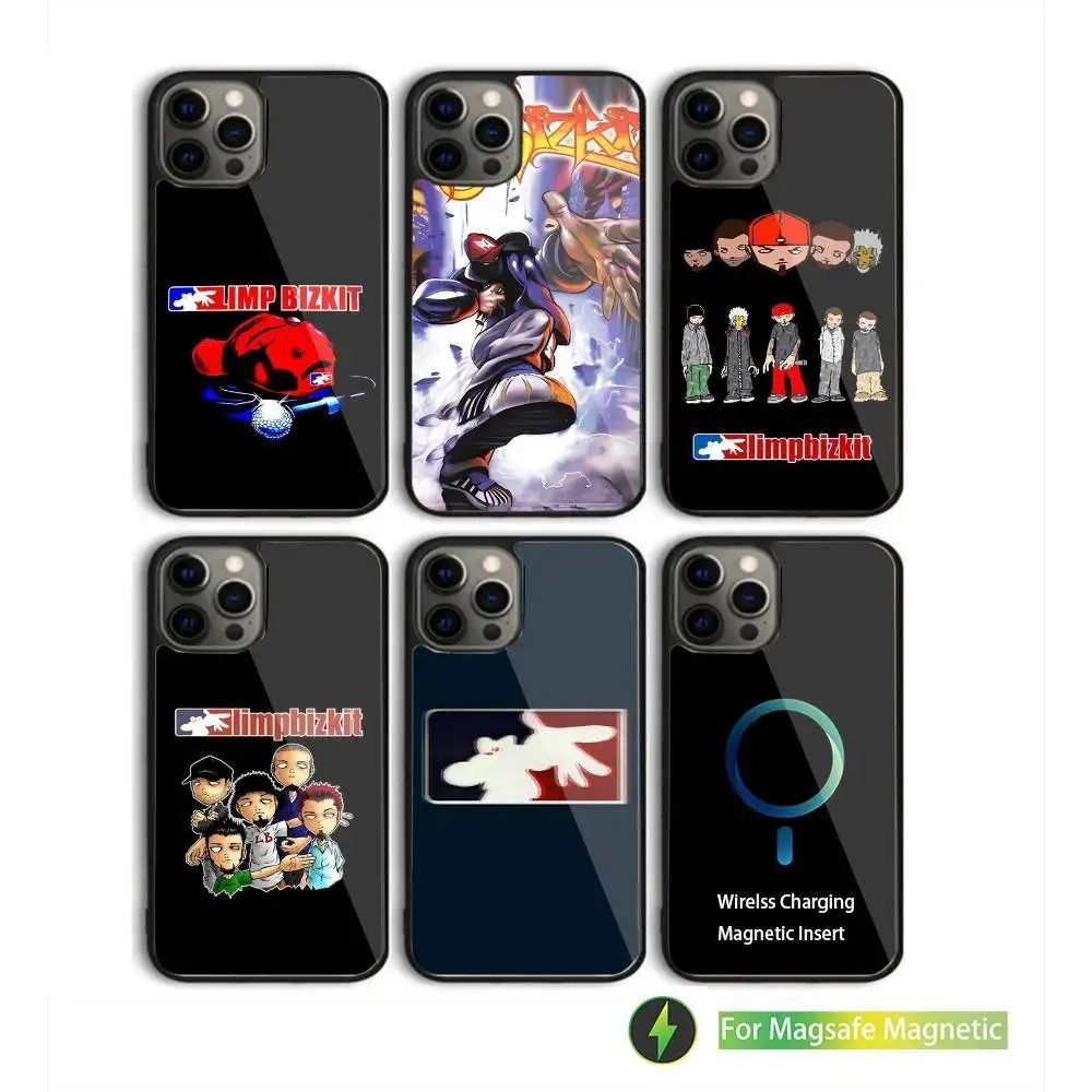 

Band L-Limp Bizkit Phone Case For iPhone 16,15,14,13,12,11,Pro,Max,Plus,Mini,SE New Magsafe Magnetic Wireless Charging