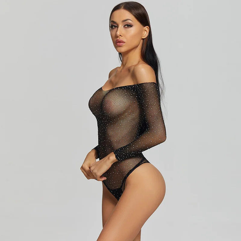 Seductive Open Bra Crotchless Underwear For Sex Lace Transparent Lingerie Plus Size Bodysuit Lenceria Erotic Women Costumes