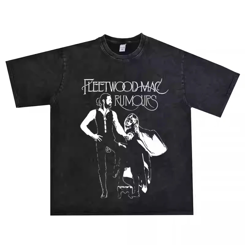 

2025 Rock Fleetwood Mac, Fleetwood MAC Band, Printed T-shirts, Short-sleeved Men and Women