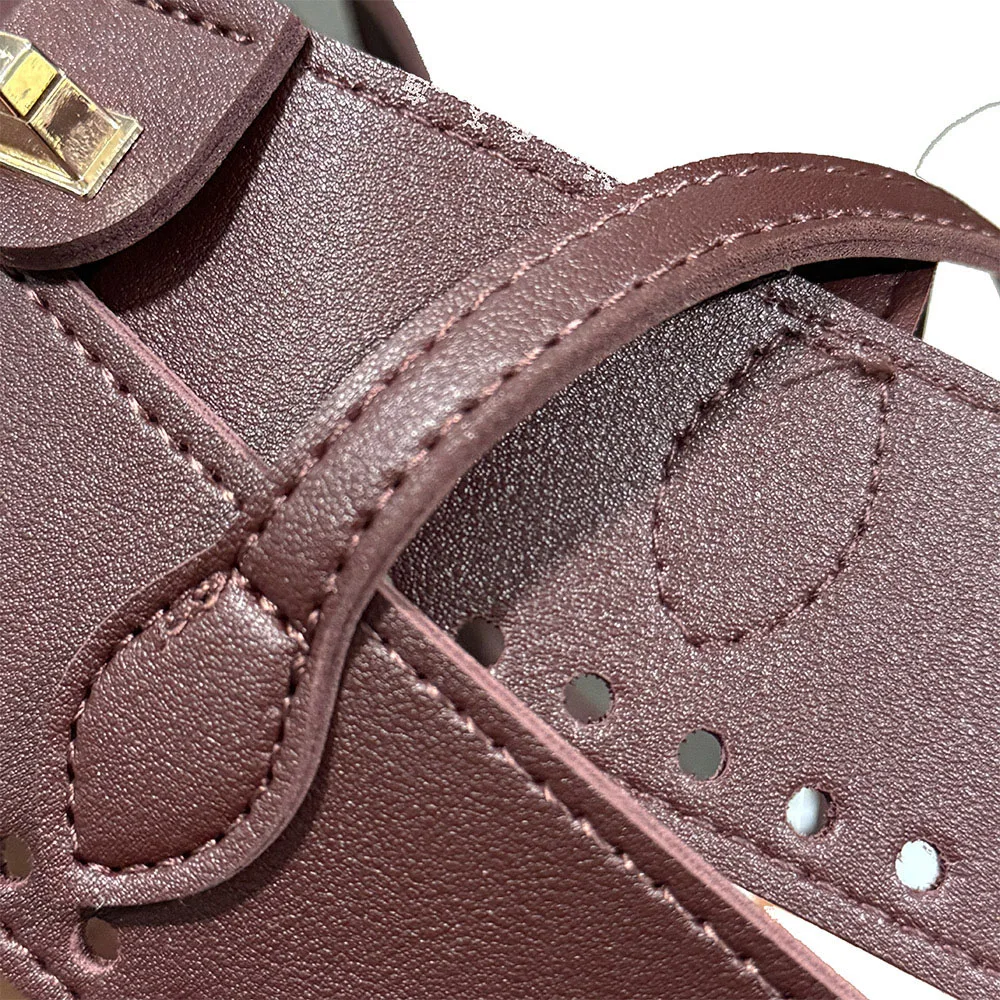 

Удобная ручка из полиуретана для сумок, плетеная, с пряжкой, для самостоятельного изготовления, аксессуары для сумок, двойная ручка-кнопка, прочные ремни для сумок 30 см