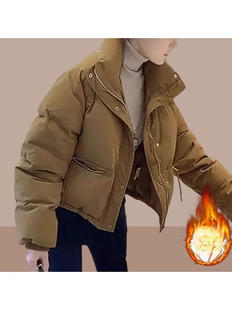 Kurtka damska Thiened ort Bread Sle Cotton Jaet, ciepła, codzienna, w stylu militarnym, idealna na zimę, nowość, amerykańska, z bawełny...