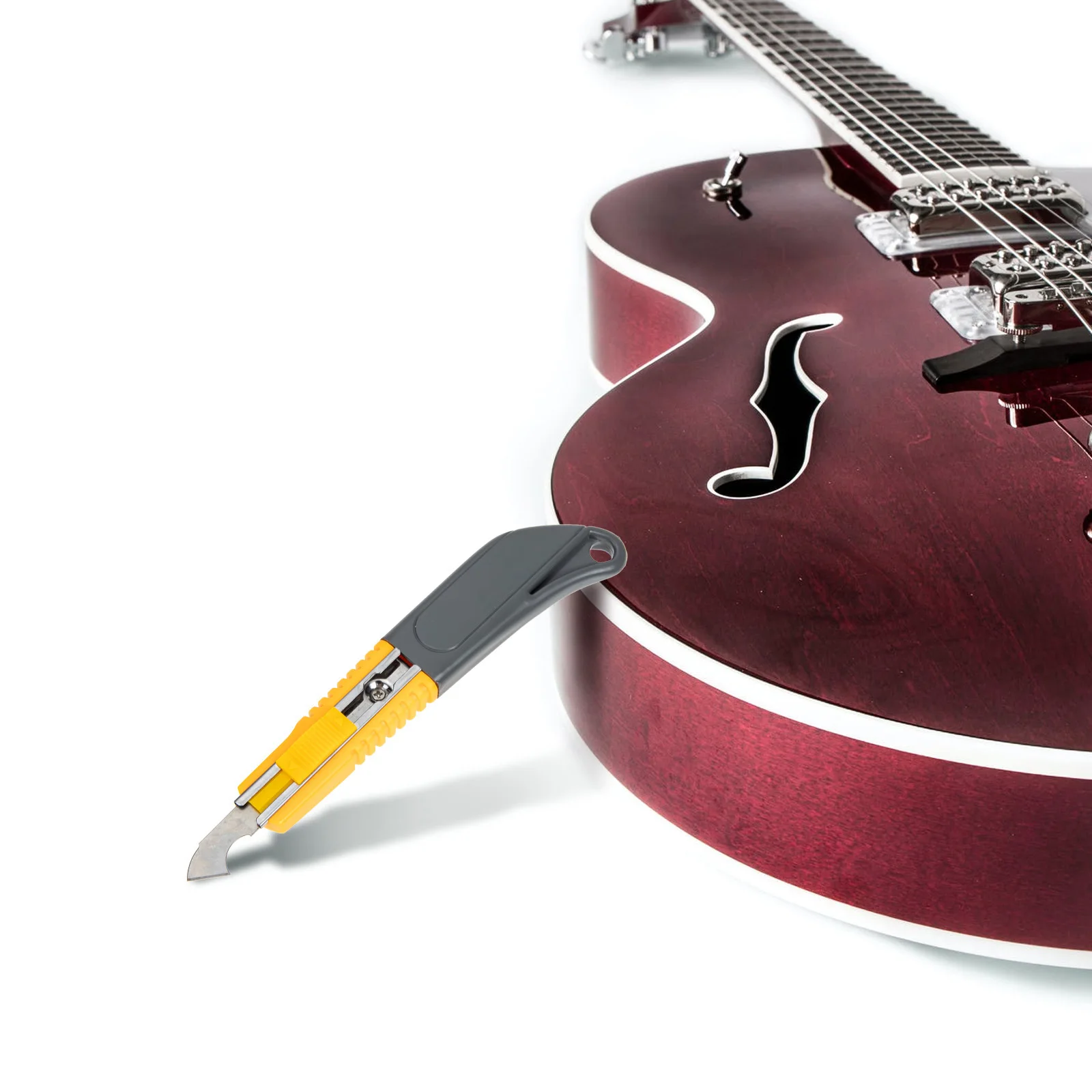 

2Pcs Universal Fret Slot Cleaner Metal Plastic for Guitar Ukulele Bass Mandolin Portable Lightweight Easy Carry