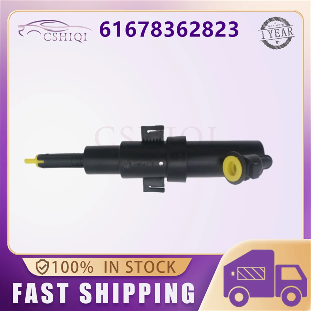 

61678362823 Front Headlamp Headlight Washer Spray Cylinder Nozzle For BMW 3' E46 E46 318 320 323 325 330 8362823 711307030115