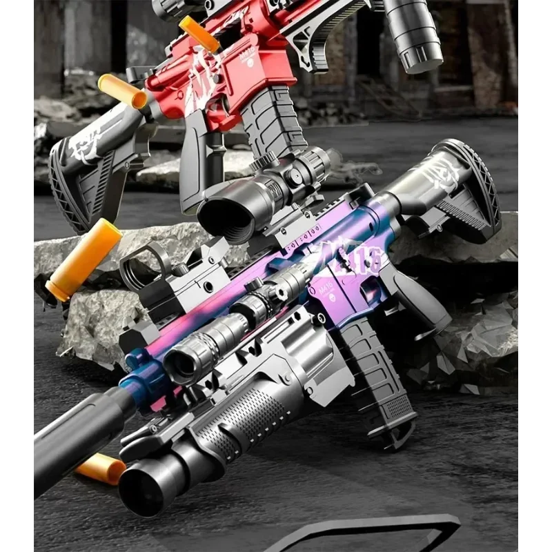 

M416 Toy Gun Shell Throwing Soft Bullet Can Fire Suction Cup Children's Assault Rifle Manual loading Model Boy's Toy