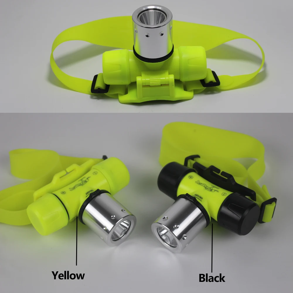 DV01 LED Diving Headlamp T6 Waterproof Headlight 21700 Fishing Powerful Flashlight Underwater Scuba Head Lamp Headlamp