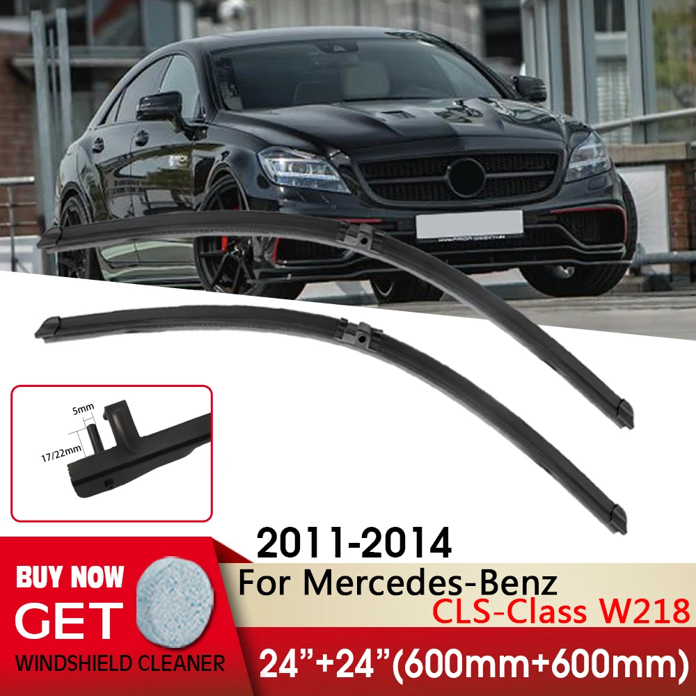 

Car Wiper RHD&LHD Front Wiper Blades 24"+24" For Mercedes-Benz CLS-Class C218 W218 2011-2014 Windscreen Wipers Auto Accessories