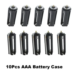 Portabatterie nero da 10 pezzi per batterie 3x1.5V AAA torcia per torcia 3 x AAA