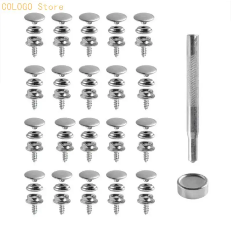 62pcs Stainless Steel 10mm Marine Grade Fastener Tool for Outdoor Corrosion Resistant Use D0LD