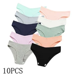 10PCS/Set Cotton Panties Sexy Panties For Women Seamless Underwear Female Underpants Panty Lingerie Breathable Briefs M-2XL