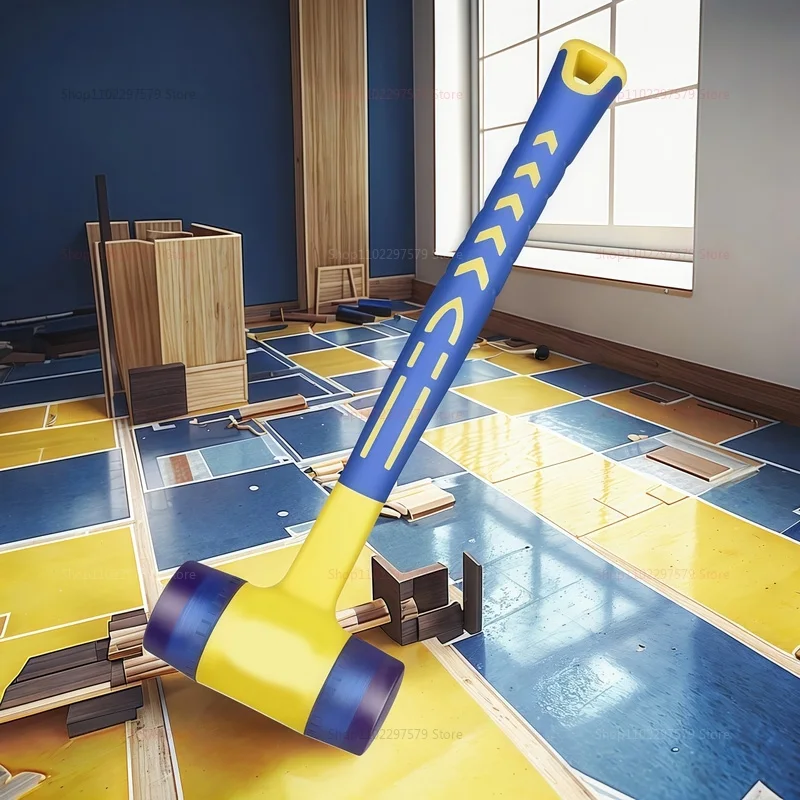 

1 Double Headed Installation Hammer, 25mm To 45mm Rubber Hammer With Rubber Handle, Detachable Insulated Installation Hammer