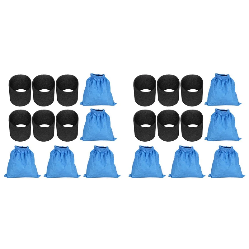 【Buy It Now】10PCS For Karcher MV1 WD1 WD2 WD3 SE4001 Filter Bag & 12X For Karcher Wet Dry Foam Filter MV1 WD1 MV1 WD1 KAR Filter